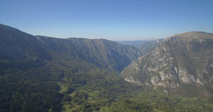 Aerial, Curevac Canyon, Montenegro