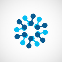 Fototapeta na wymiar Abstract vector business logo element