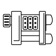 security padlock isolated icon vector illustration design