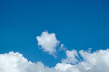 Blue sky with cloud background for backdrop background use