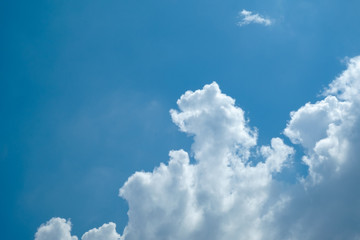 Naklejka na ściany i meble Blue sky with cloud background for backdrop background use
