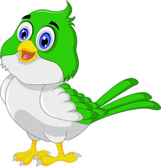 Naklejka premium Cute bird cartoon