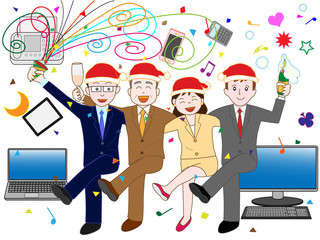 ビジネスマンのクリスマス