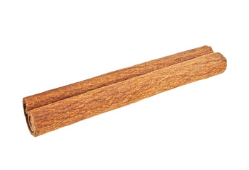 Cinnamon stick isolated on white background