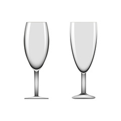 Realistic wineglass vector illustration