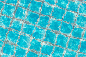 Water surface on swimming pool