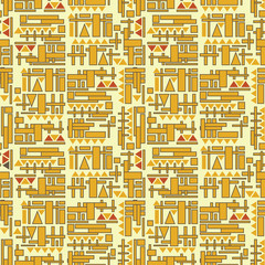 Decorative geometric pattern. Vector