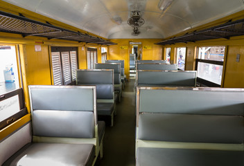 Fototapeta na wymiar inside of the train