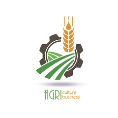 Agriculture Logo Template Design. Icon, Sign or Symbol. farm