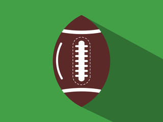 Football icon witn long shadow