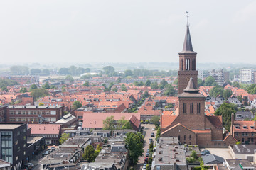 LEEUWARDEN, NETHERLANDS - MAY 28, 2016: View of a part of Leeuwa
