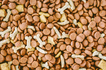 Dog food background