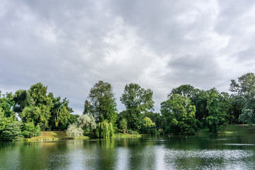 Lake in park