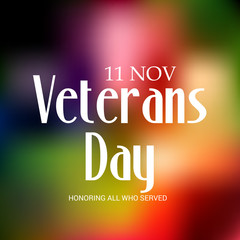 Veterans Day.