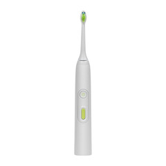Electric ultrasonic toothbrush isolated on white background