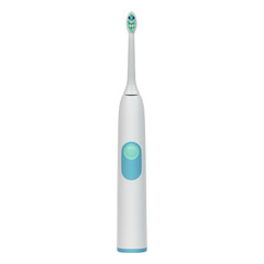 Electric ultrasonic toothbrush isolated on white background