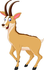 cute chamois cartoon smiling