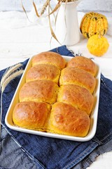 Pumpkin buns 