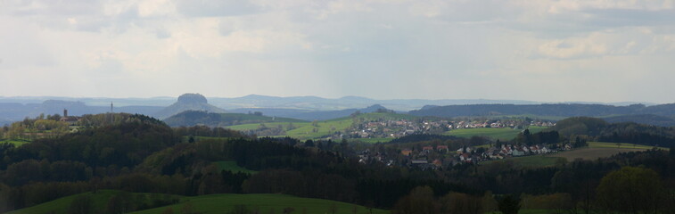 Fototapeta premium Panoramablick vom Wachberg