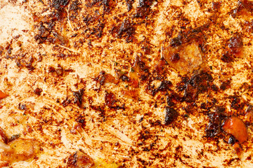 Dirty surface of pan