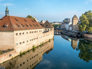 Fototapeta na wymiar Ponts Couverts in Strasbourg