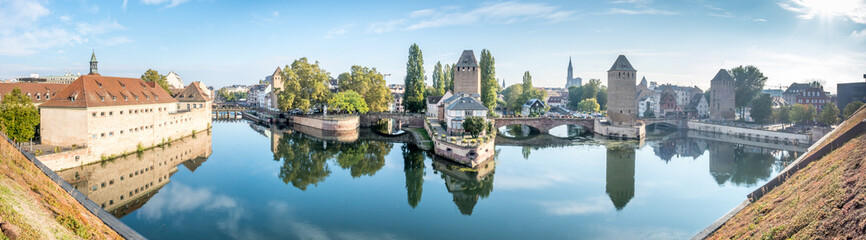 Fototapeta na wymiar Ponts Couverts in Strasbourg