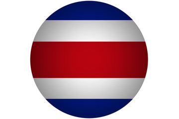 3D Costa Rica flag ,Original and simple Coata Rica flag.Nation flag