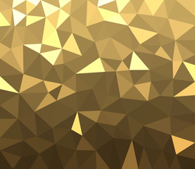 Golden geometric abstract background.