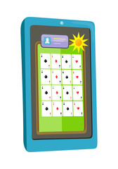 Online Casino on Tablet Computer
