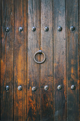 Fototapeta premium Gate of wooden medieval