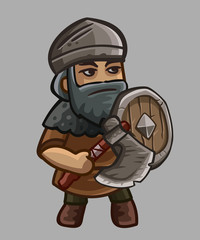 Warrior cartoon character