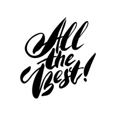 Obraz premium Modern brush calligraphy inscriptions.