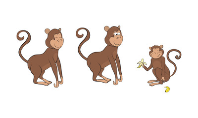 cute cartoon monkey