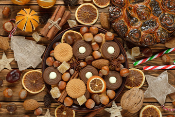 Various Christmas sweets