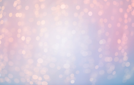 blurred rose quartz and serenity lights bokeh