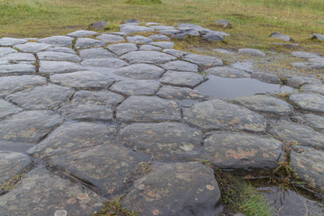 Kirkjubaejarklaustur Church Floor Basalt