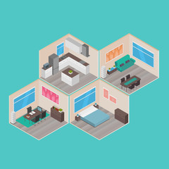 Isometric houses