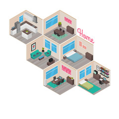 Isometric houses