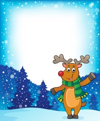 Stylized Christmas deer theme image 2