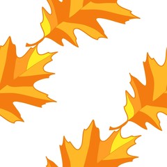 Seamless background with leaves