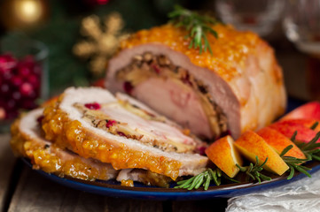 Pork Loin Stuffed with Chicken Breast