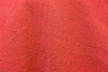 Close Up of Red Knitwear Fabric. Texture, Background