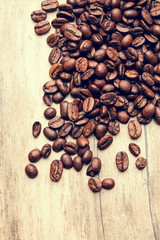 Coffee Beans roasted, can be used as a background