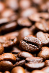 Coffee Beans roasted, can be used as a background