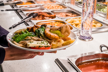Buffet at the chinese restaurant