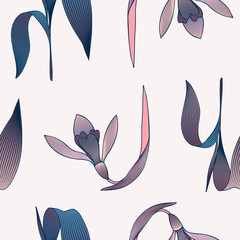 Leaves seamless pattern. - 125590525