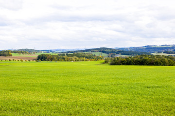 The Erzgebirge, scenery in autumn