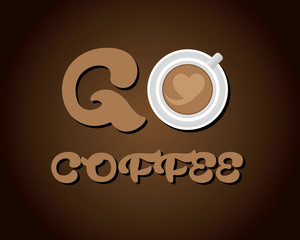 go coffee love illustration