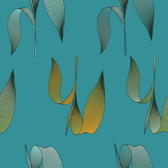 Fototapeta na wymiar Leaves seamless pattern.