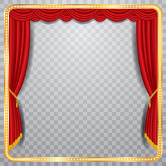 square transparent stage